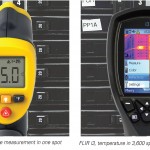 Temperature measurement - comparing a spot temperature sensor with a thermal camera