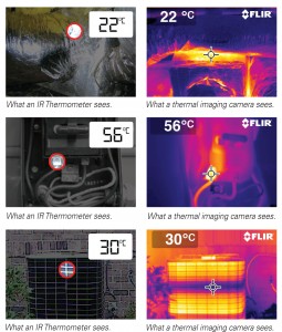 Comparing the view - Spot radiometer v Thermal Imager